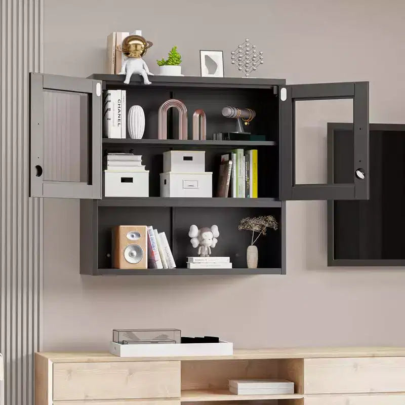 Steel Tool Storage Cabinet Black Hanging Cabinet