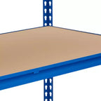 Scaffale portaoggetti da garage a 5 ripiani per carichi pesanti, scaffale in metallo regolabile, capacità 1134 kg, 122 x 46 x 183 cm (L x P x A), struttura in acciaio senza bulloni, pannelli in MDF