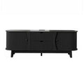 TV Stand with Power Outlets, 2 Drawers and 2 Grille Door Cabinets for up to 70 inch TVs, Media Console