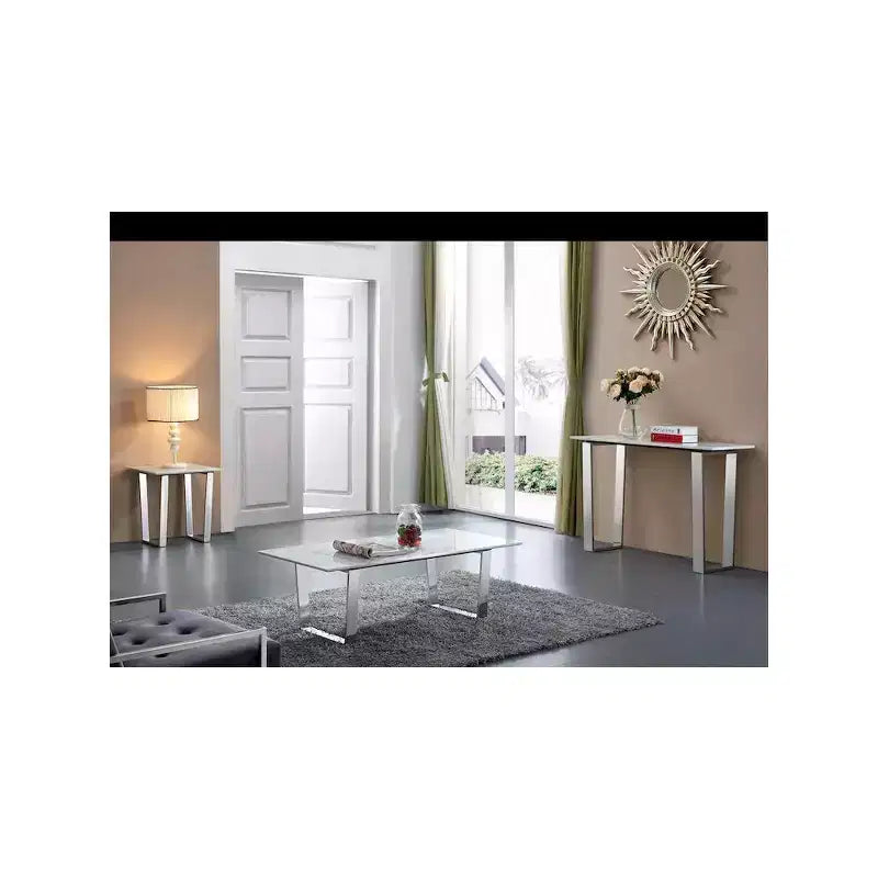 Consolle Carlton cromata Meridian Furniture
