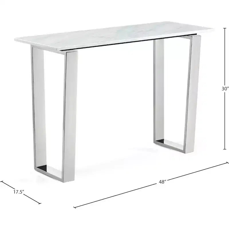 Consolle Carlton cromata Meridian Furniture
