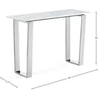 Consolle Carlton cromata Meridian Furniture