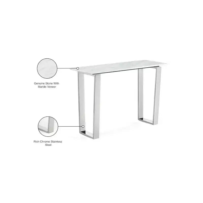 Consolle Carlton cromata Meridian Furniture