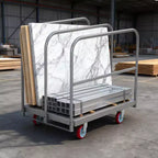 Carrello a mano pieghevole per impieghi gravosi da 2500 libbre Carrello piattaforma convertibile 2 in 1 Carrello a pianale durevole per spostamento elettrodomestici, edilizia, uso in magazzino
