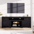 70.1 Farmhouse Wood TV Stand for 70 Inch TVs, Entertainment Center with Drawers, Adjustable Shelves & Cable Management for Living Room & Bedroom