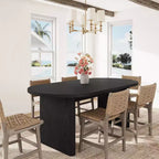 COZONY Oval Dining Table, Farmhouse Kitchen Table with Sturdy Wooden Base, Large Dining Table for Kitchen Living Room Office