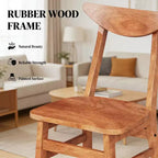Set da pranzo in legno 5 pezzi, mobili per sala da pranzo, tavolo e 4 sedie noce rustico
