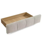 Letto imbottito Queen/King/California King size con cassetti contenitore, letto a piattaforma in ciniglia con testiera e struttura solida per camera da letto