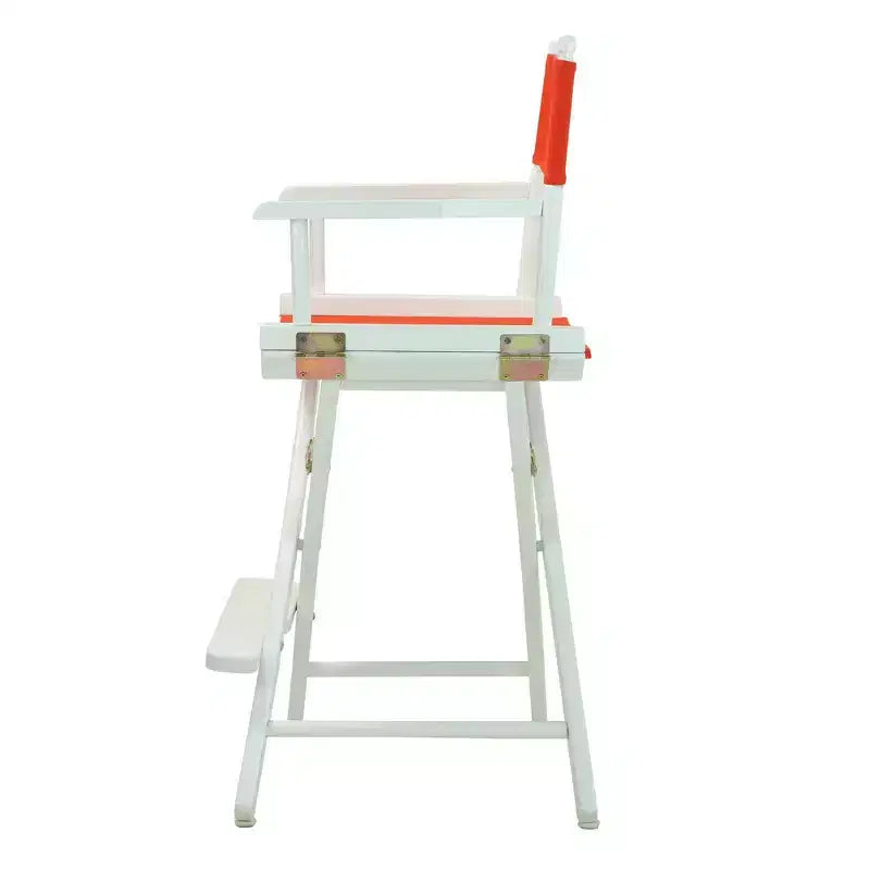 Sedia da Regista Alta da Bancone - Struttura Bianca
