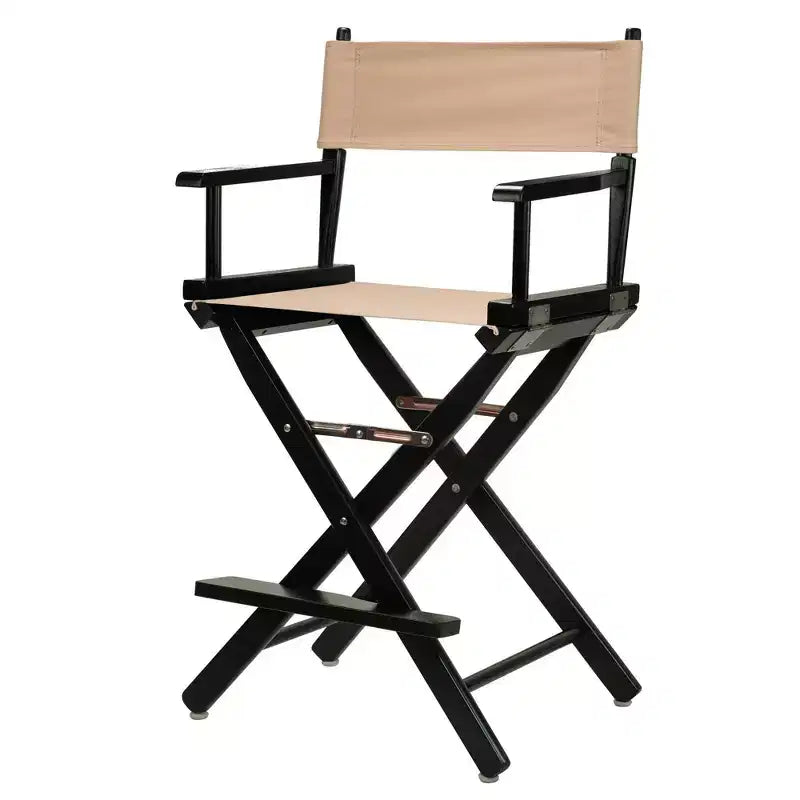 Chaise de réalisateur hauteur comptoir - Cadre noir