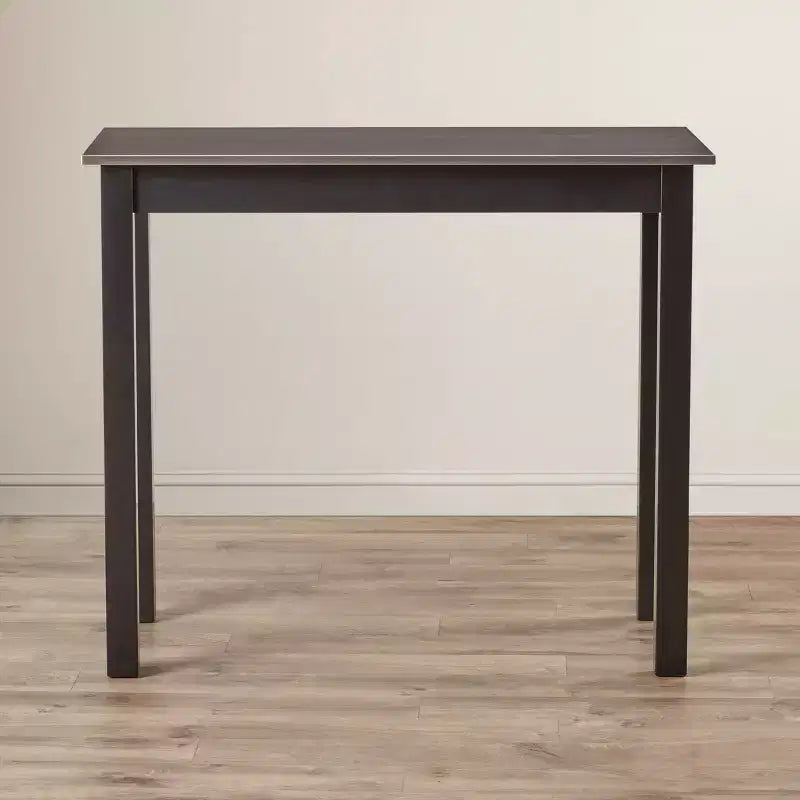 Tavolo da bar alto Carolina Living Cooper in legno/nero con piano in acciaio inossidabile: Altezza da bar alta, Funzionalità da cucina