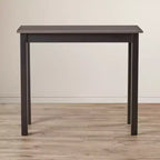 Tavolo da bar alto Carolina Living Cooper in legno/nero con piano in acciaio inossidabile: Altezza da bar alta, Funzionalità da cucina