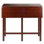 Winsome Set Sala da Pranzo 3 Pezzi Lynnwood a Goccia d'Acqua ad Altezza Bar con Sgabelli, Legno/Noce: Stile Moderno di Metà Secolo, Set Tavolo da Pub a 4 Posti