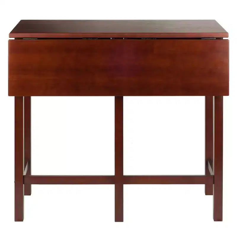 Winsome Ensemble de salle à manger 3 pièces Lynnwood avec rallonges escamotables, hauteur comptoir et tabourets de comptoir, Bois/Noyer : Ensemble table de pub 4 places, style moderne du milieu du siècle