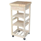 Ashley Kitchen Trolley - Unfinished - International Concepts