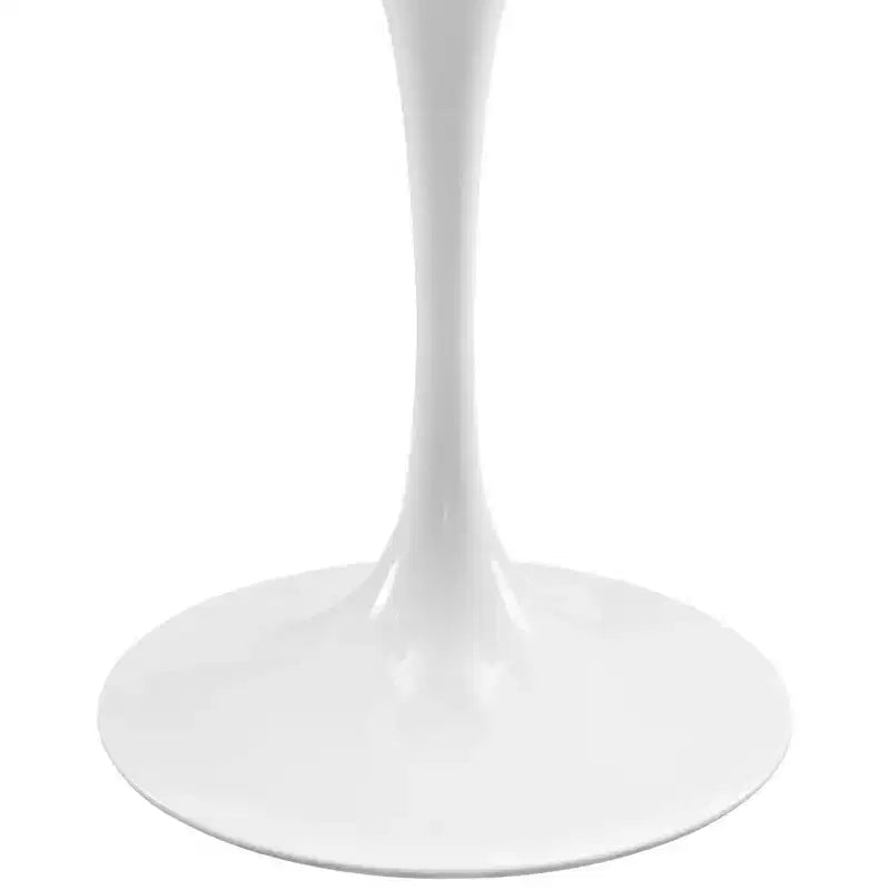 Tavolo da pranzo ovale in legno Lippa da 48" bianco - Modway: Elegante tavolo da cucina moderno, 4 posti