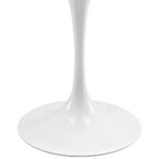 Tavolo da pranzo ovale in legno Lippa da 48" bianco - Modway: Elegante tavolo da cucina moderno, 4 posti
