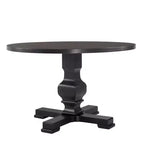 Carolina Living 47" Bence Tavolo da pranzo rotondo con piedistallo nero