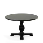 Carolina Living 47" Bence Tavolo da pranzo rotondo con piedistallo nero