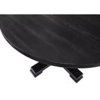 Carolina Living 47" Bence Tavolo da pranzo rotondo con piedistallo nero