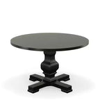 Carolina Living 47" Bence Tavolo da pranzo rotondo con piedistallo nero