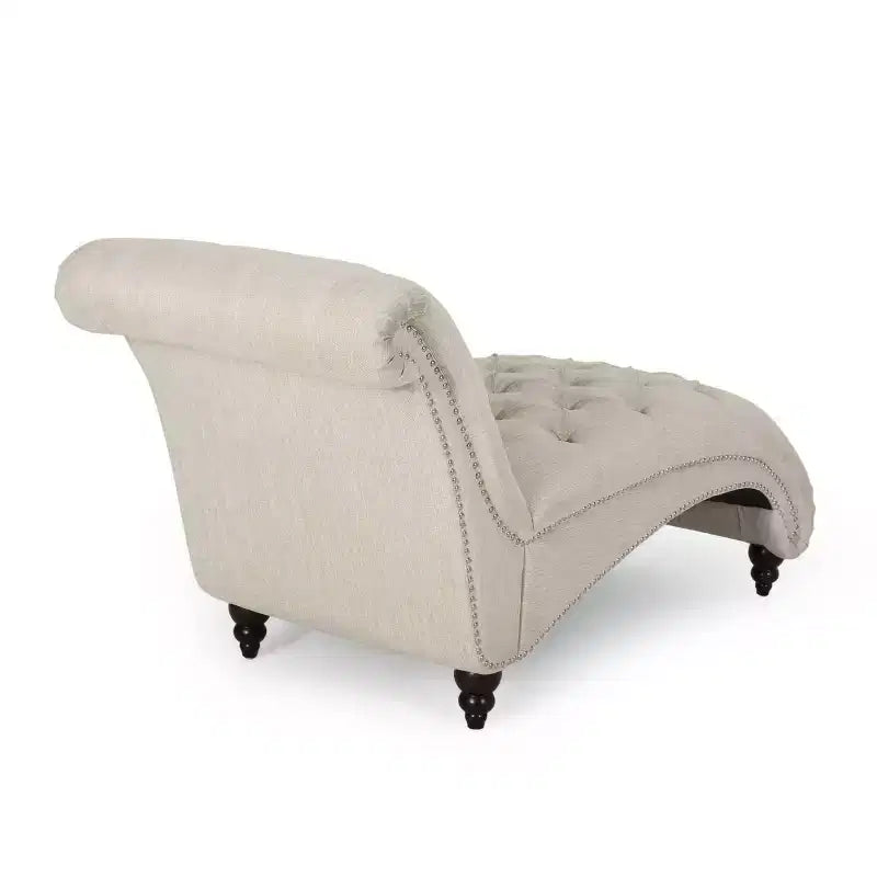 Varnell Divano Lounge Contemporaneo in Tessuto con Gambe Tornite - Christopher Knight Home