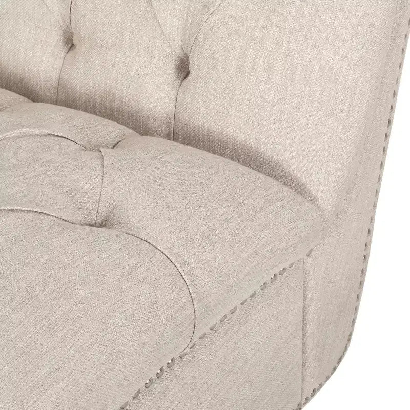 Varnell Divano Lounge Contemporaneo in Tessuto con Gambe Tornite - Christopher Knight Home