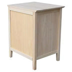 Comodino Smith con 3 cassetti - Non rifinito - International Concepts