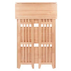 Libreria pieghevole a 4 ripiani da 42" colore naturale - Winsome: legno di faggio, con ripiani laterali a listelli, per ufficio e casa