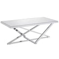Drubeck Mirrored Rectangle Coffee Table Chrome - HOMES: Inside + Out