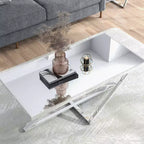 Tavolino rettangolare a specchio Drubeck cromato - HOMES: Inside + Out