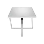 Tavolino rettangolare a specchio Drubeck cromato - HOMES: Inside + Out