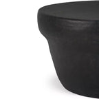 Tavolino da caffè in metallo Beaton da 33" bronzo rustico - WyndenHall: Rotondo, design industriale moderno, vano portaoggetti, verniciato a polvere