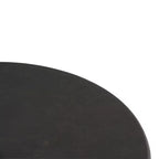 Tavolino da caffè in metallo Beaton da 33" bronzo rustico - WyndenHall: Rotondo, design industriale moderno, vano portaoggetti, verniciato a polvere