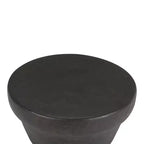 Tavolino da caffè in metallo Beaton da 33" bronzo rustico - WyndenHall: Rotondo, design industriale moderno, vano portaoggetti, verniciato a polvere
