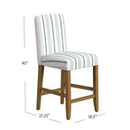 Tabouret de bar 24" à dossier courbé - HomePop