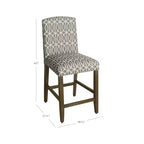 Tabouret de bar 24" à dossier courbé - HomePop