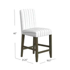 Tabouret de bar 24" à dossier courbé - HomePop