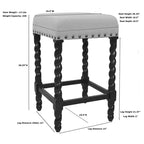 Sgabello da bar altezza bancone Carolina Living 24 Cadmus