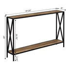 Tavolo Consolle Tucson con Ripiano - Breighton Home
