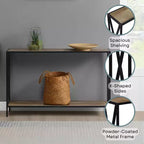 Tavolo Consolle Tucson con Ripiano - Breighton Home