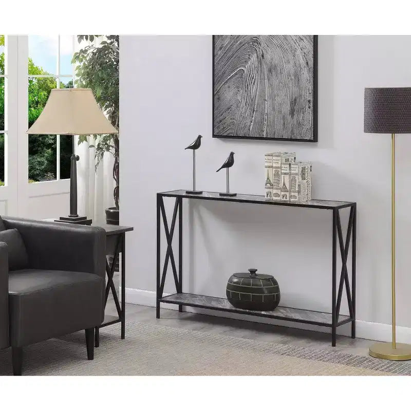 Tavolo Consolle Tucson con Ripiano - Breighton Home