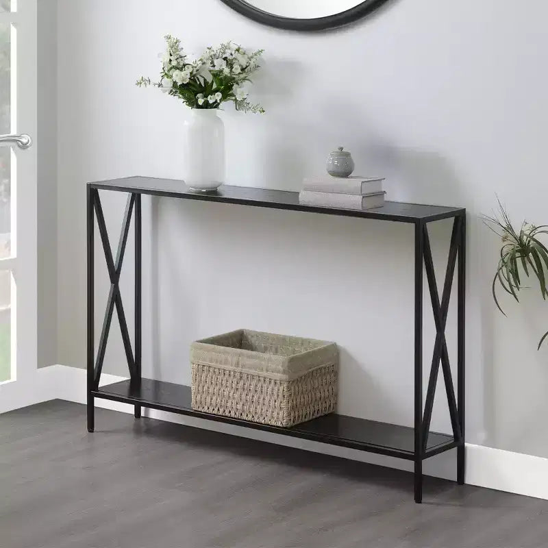 Tavolo Consolle Tucson con Ripiano - Breighton Home