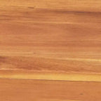 Merrick Lane Ensemble de Bistro Pliant Trois Pièces en Bois d'Acacia Massif avec Table Ronde Légère et Deux Chaises, Naturel