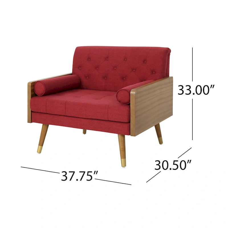 Christopher Knight Home Fauteuil Club Moderne du Milieu du Siècle Frankie