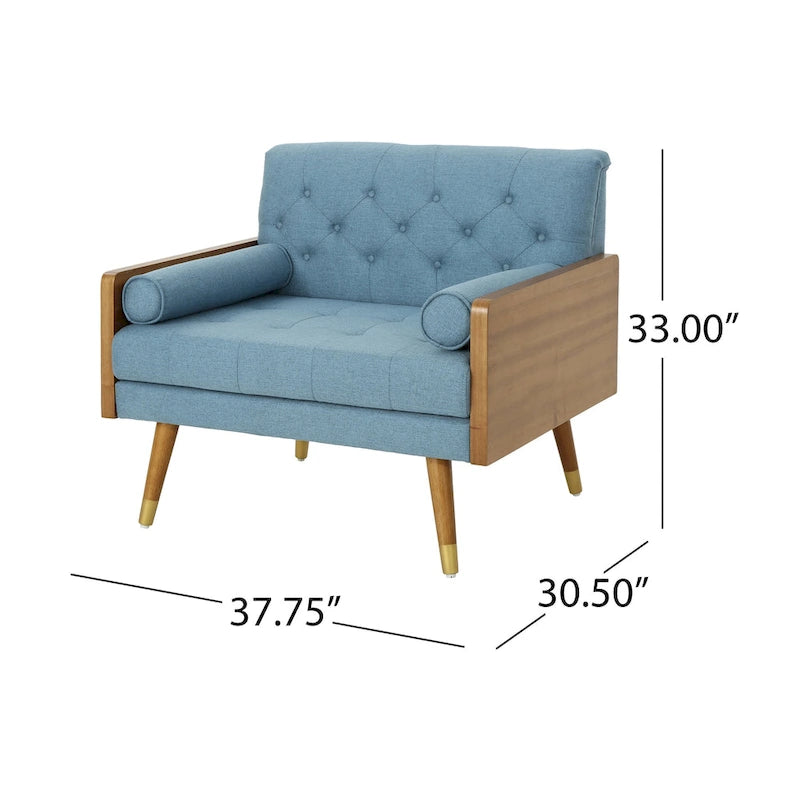 Christopher Knight Home Fauteuil Club Moderne du Milieu du Siècle Frankie