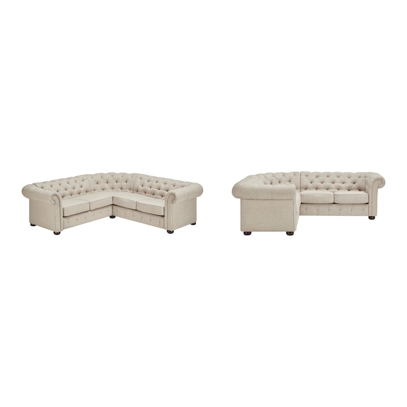 Canapé d'angle Chesterfield 5 places Gdansk