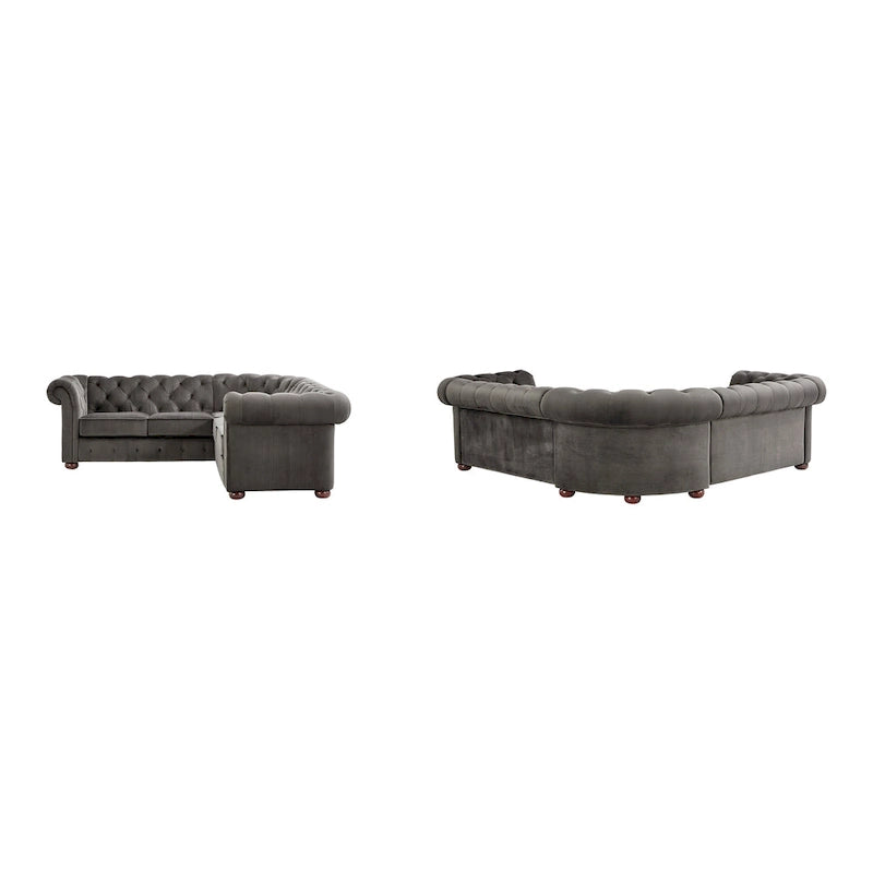 Canapé d'angle Chesterfield 5 places Gdansk