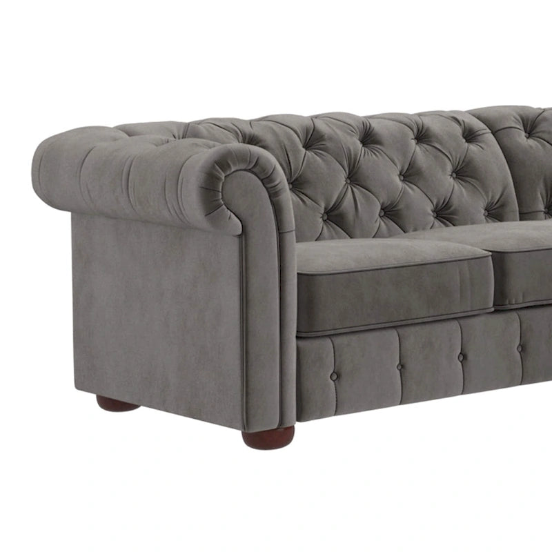Canapé d'angle Chesterfield 5 places Gdansk