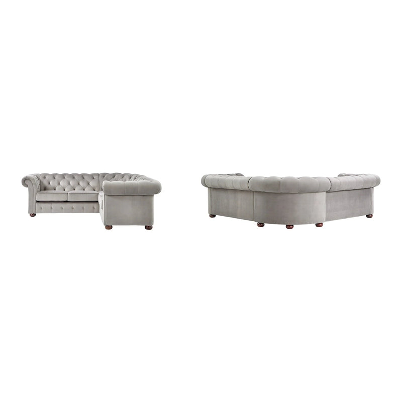 Canapé d'angle Chesterfield 5 places Gdansk